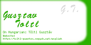 gusztav toltl business card